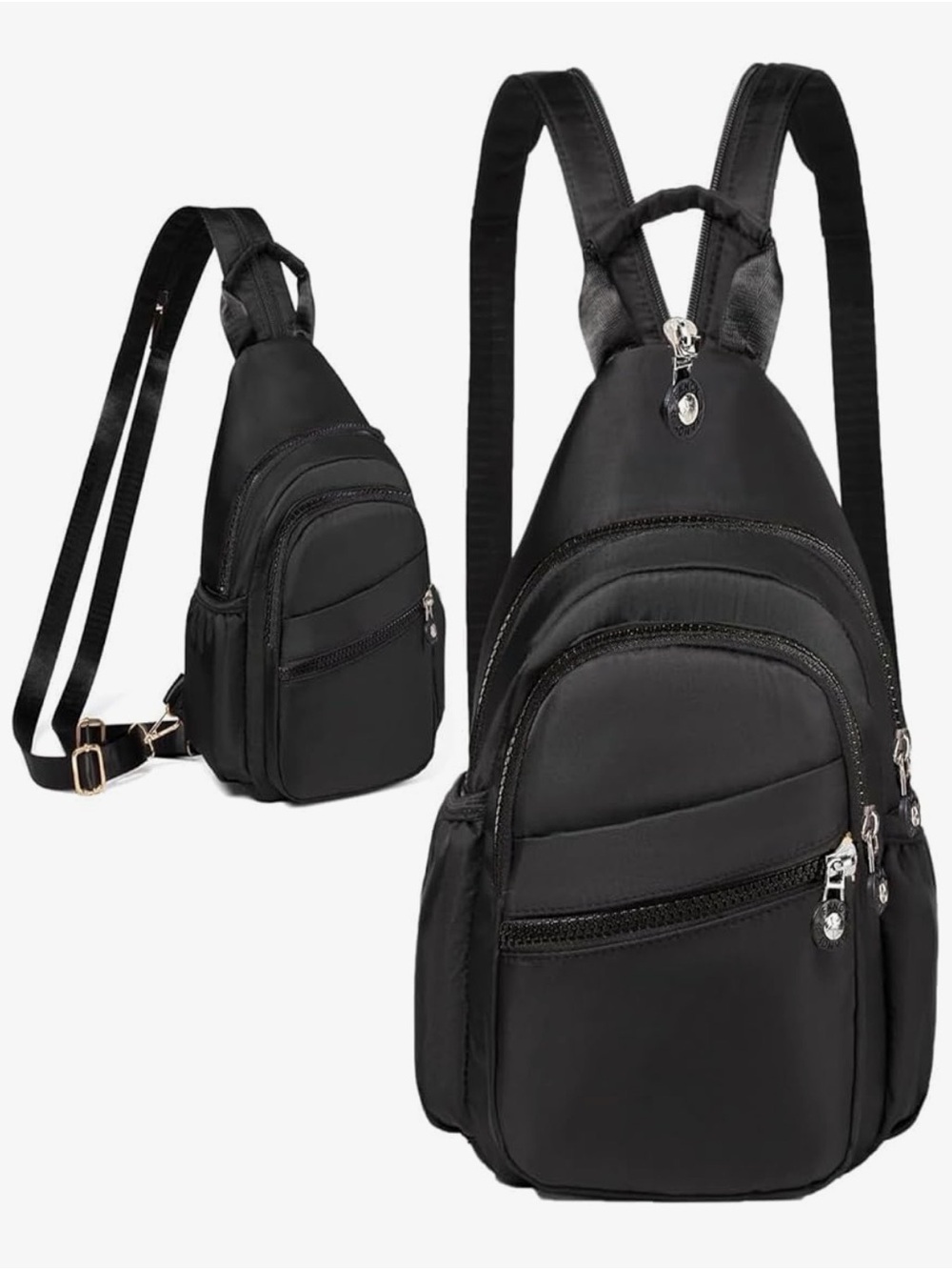 Black Crossbody Sling Bag